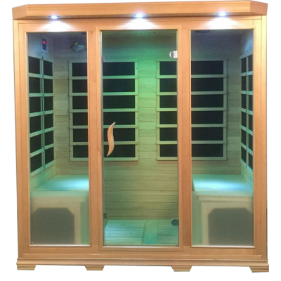 Far infrared sauna room with oxygen ionizer