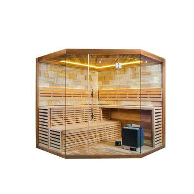 4 person hemlock traditional steam sauna room