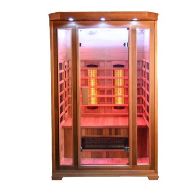 Far infrared sauna room with oxygen ionizer