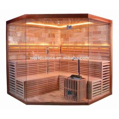 corner steam sauna