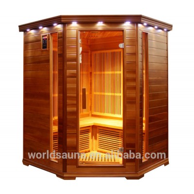 corner Low EMF far infrared sauna room