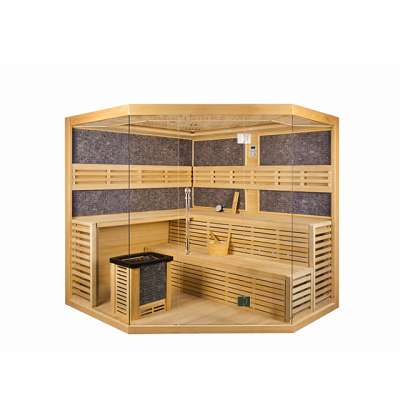 traditional finland steam sauna room