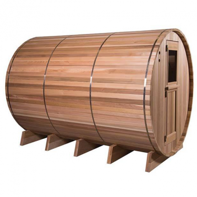 Hemlock Outdoor Barrel Sauna Room