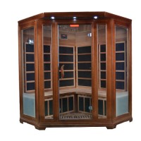 Far infrared sauna room with oxygen ionizer