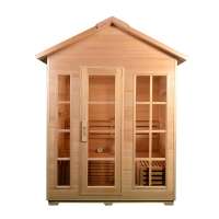 Outdoor steam sauna traditional design wood steam sauna